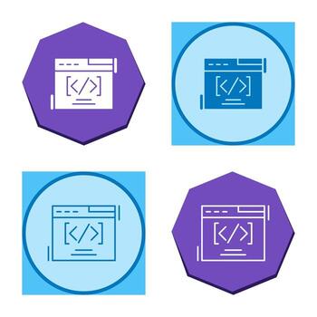 icono de vector de codificación web