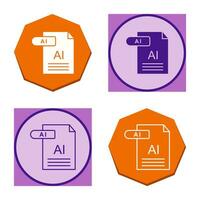 icono de vector de ai