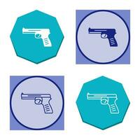 Unique Pistol Vector Icon