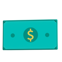 Online shop objects , money  , 3D rendering on a transparent background png