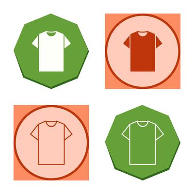 Plain T Shirt Vector Icon