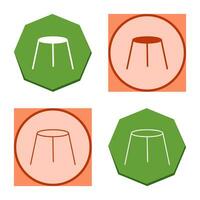 Unique Stool Vector Icon