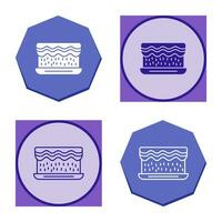 Unique Cream Cake Vector Icon