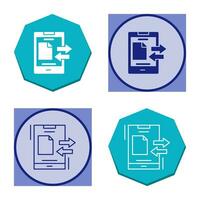 icono de vector de transferencia de datos