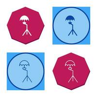 Unique Umbrella Stand Vector Icon