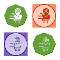 Online Health Shooping Vector Icon