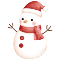 Aquarell Schneemann Illustration png