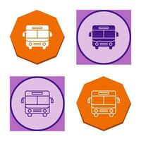 icono de vector de bus