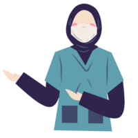 Faceless muslim surgeon png