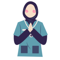 Faceless muslim surgeon png