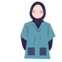 Faceless muslim surgeon png