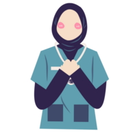 Faceless muslim surgeon png