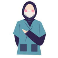 Faceless muslim surgeon png