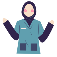 Faceless muslim surgeon png