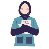 Faceless muslim surgeon png