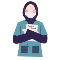 Faceless muslim surgeon png