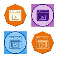 Video Player Vector Icon