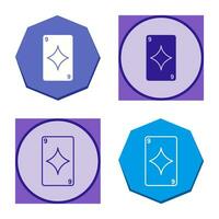 Diamonds Card Vector Icon