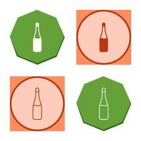 Champagne Bottle Vector Icon