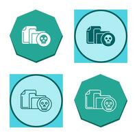 Infected File Vector Icon