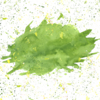 Yellow-green splashing on the paper. Watercolor texture. Illustration for backgrounds, for the design of different elements png