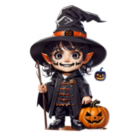 Children's Characters for Halloween Ai Generative png