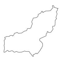 Panjshir province map, administrative division of Afghanistan. vector