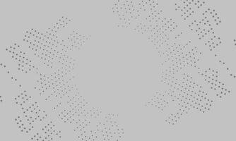 Circle in halftone style background. vector