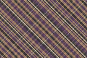 Tartan plaid pattern with texture and coffee color. vector