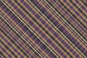 Tartan plaid pattern with texture and coffee color. vector