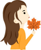 girl in autumn png