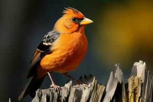 Turdus merula, the common blackbird, a melodious member of Turdidae AI Generated photo