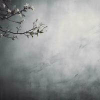 Simple abstract gray background, empty space for design. Generative AI photo