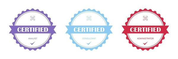 Elevate Success with Our Exquisite Round Certificates Vector Illustration Collection