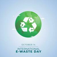 International E-Waste Day vector design template good for celebration usage. e waste vector illustration. flat design. vector eps 10.