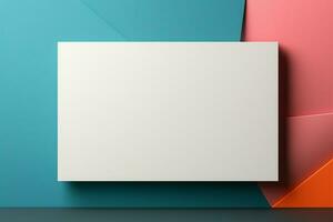 Blank white canvas, vivid and ready, ideal for messages and communication AI Generated photo