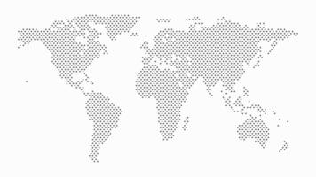 World map square dotted symbol design. Vector illustration