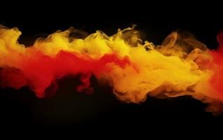 Red and orange Smoke on a Serene Background, Evoking a Dreamy and Peaceful Atmosphere photo