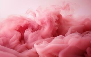 High-Resolution Pink Smoke on a Serene Background, Conjuring a Dreamlike Peace photo