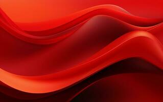 Crimson Stream Abstract Vector Background in Flowing Hues. Generative Ai photo