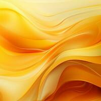 Luminous Amber Flow Abstract Vector Background. Generative Ai photo