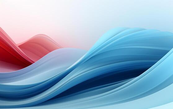 Minimal Abstract Waves on Light Background photo