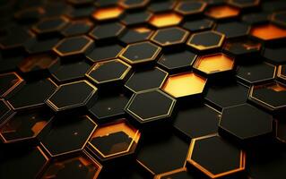 Abstract Honeycomb 3D Background photo