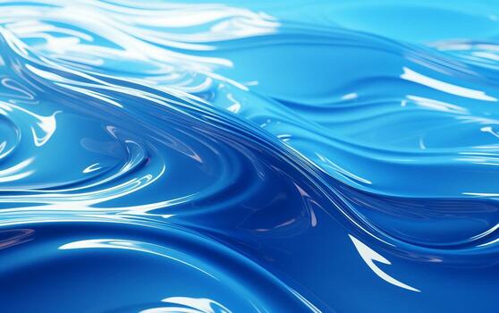 Abstract Water Waves 3D Background photo