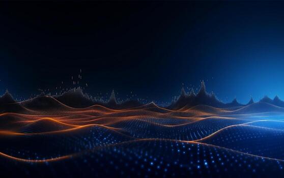 Data Technology Futuristic Glowing Background photo