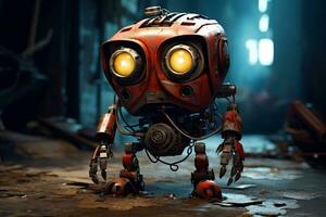 Menacing Android, Generative AI photo