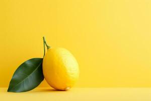Lemon Illustration, Generative Ai photo