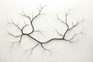 Simple Mindmap Diagram with Branches Concept, Generative Ai photo