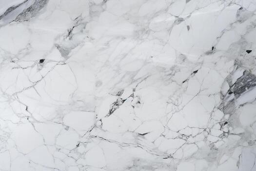 Top-Down Photo of White Marble Texture, Generative Ai