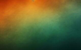 Dark Green into Lively Orange Gradients photo